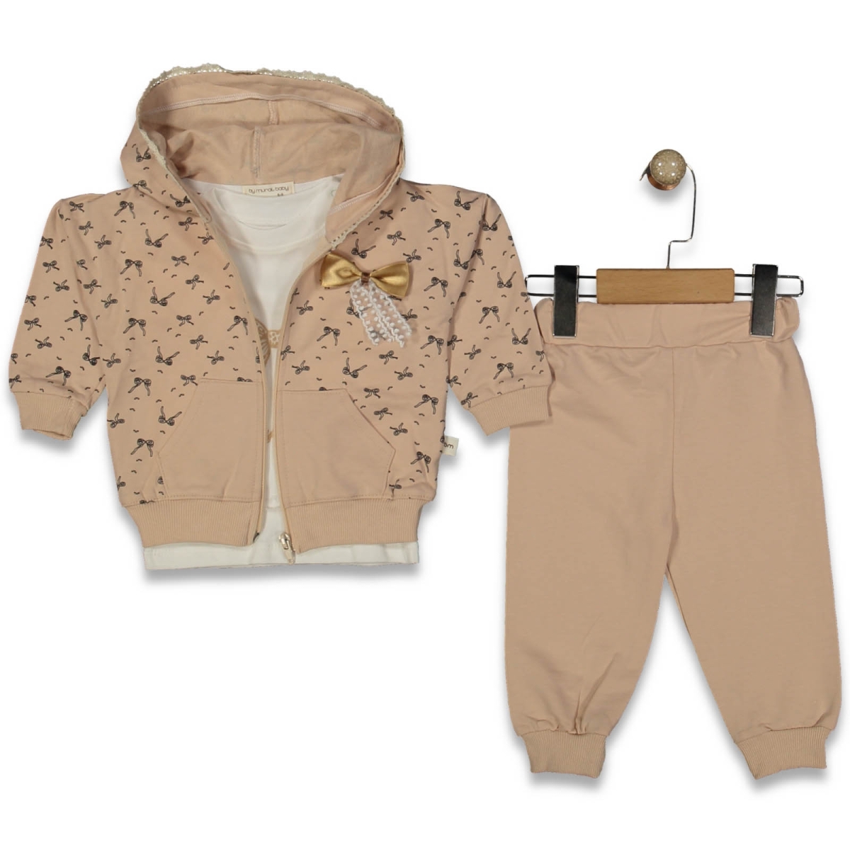 KIZ 9/24 AY FİYONK BASKILI 3 LÜ TAKIM