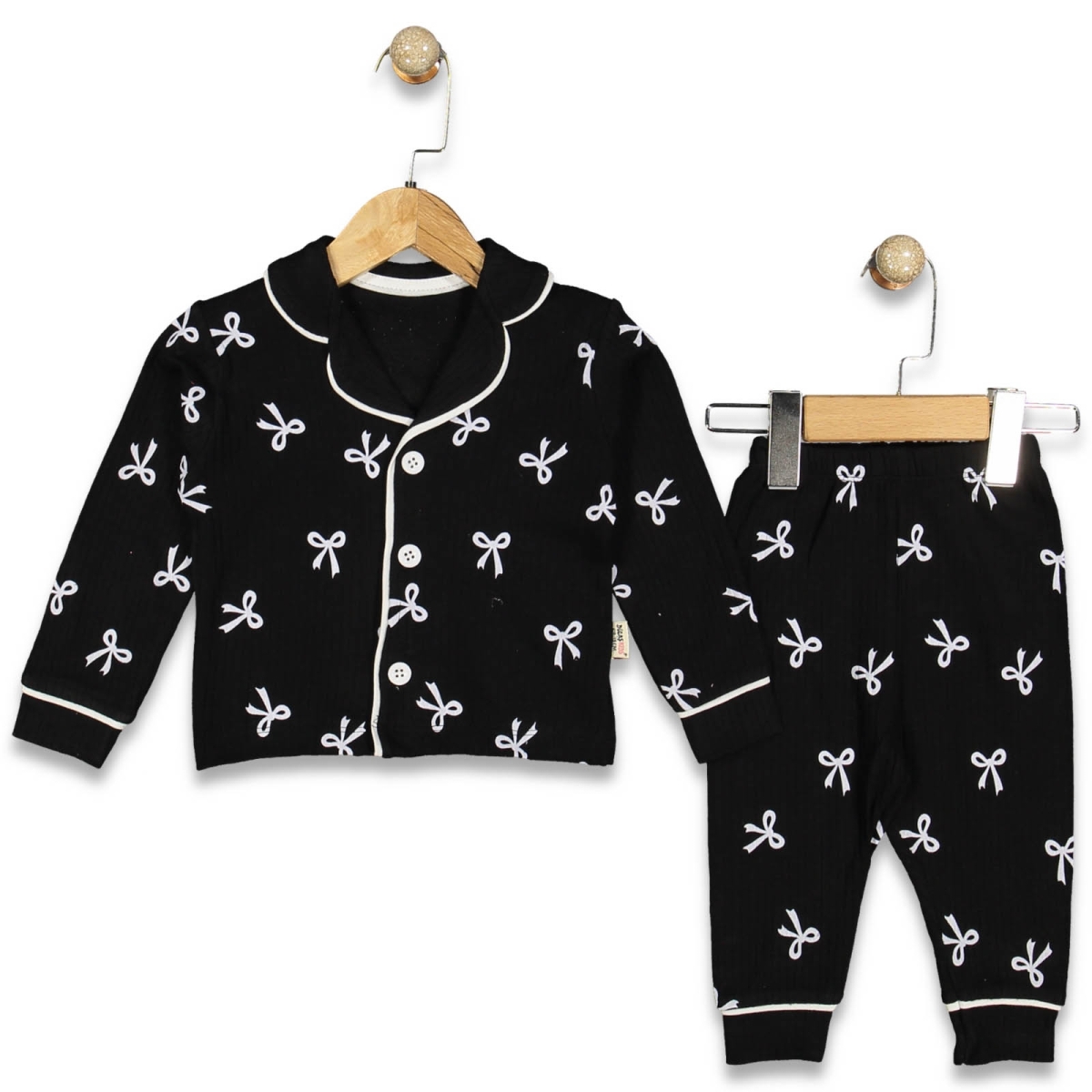 KIZ 9/24 AY FİYONK BASKILI AYLIK PİJAMA TAKIM