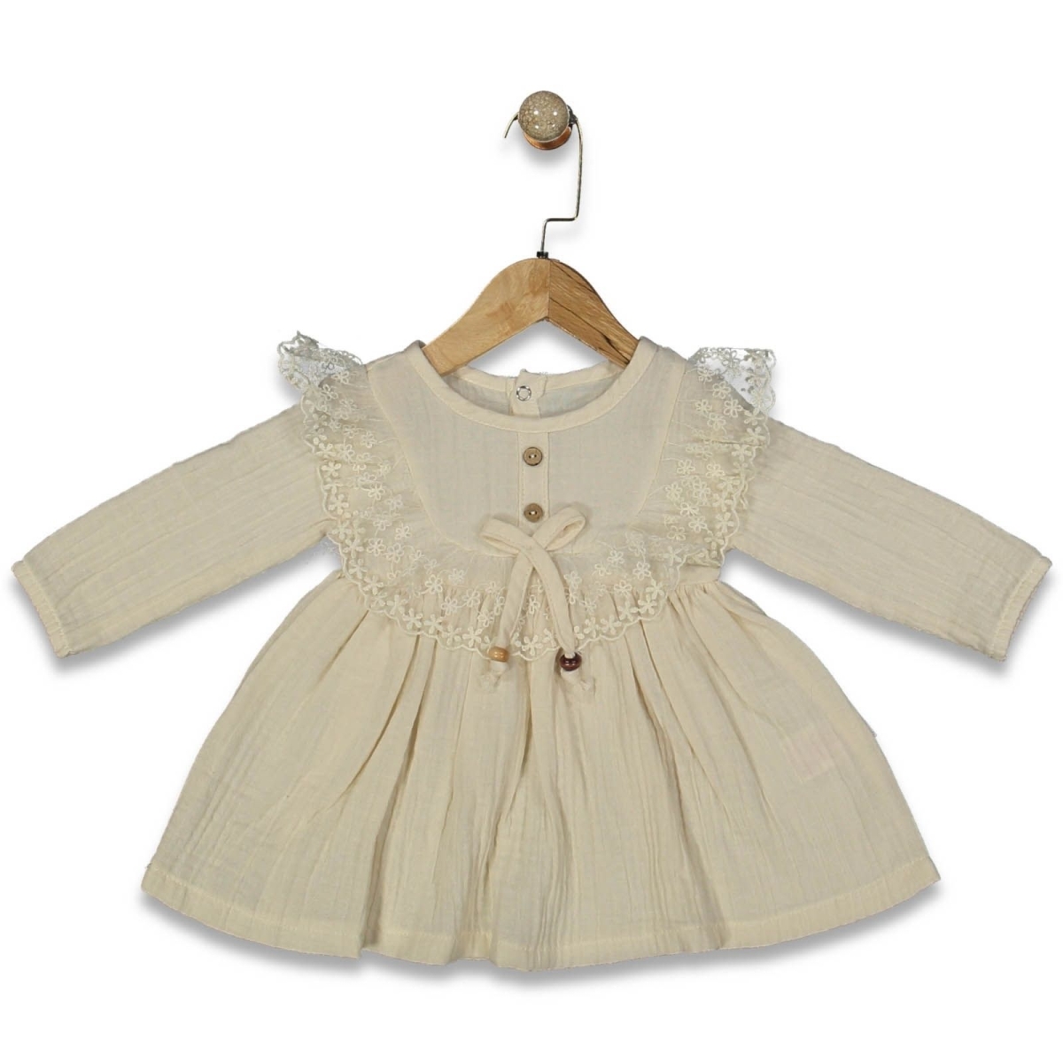 KIZ 9/24 AY FİYONKLU ELBİSE