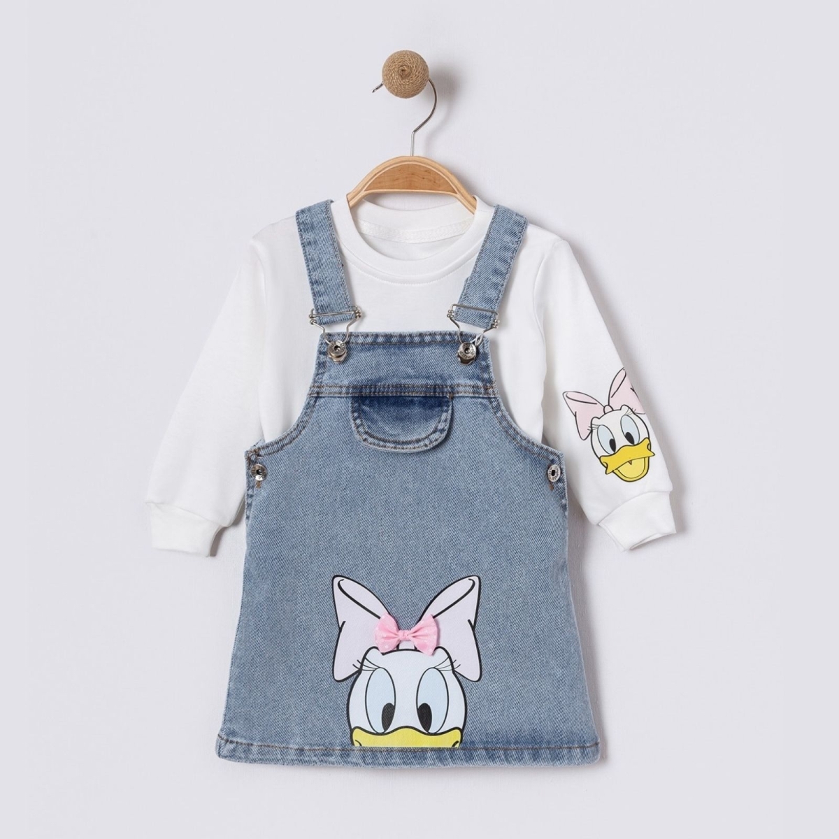 KIZ 9/24 AY FİYONKLU ÖRDEK BASKILI BADİLİ RENKLİ J