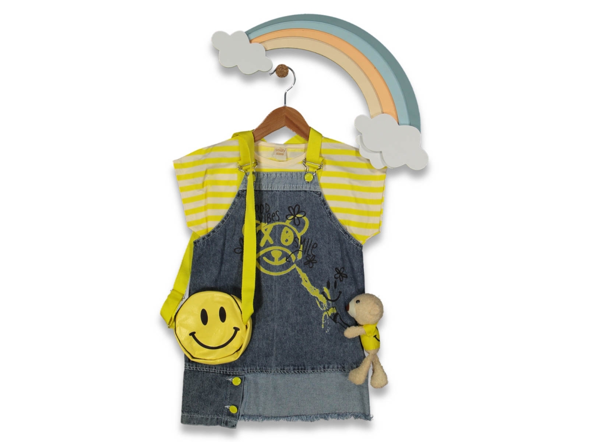 KIZ 9/24 AY GÜLENYÜZ 2Lİ KOT JİLE TAKIM 