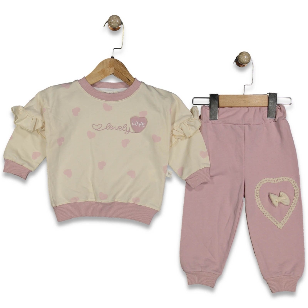 KIZ 9/24 AY LOVLY KALP BASKILI 2Lİ TAKIM