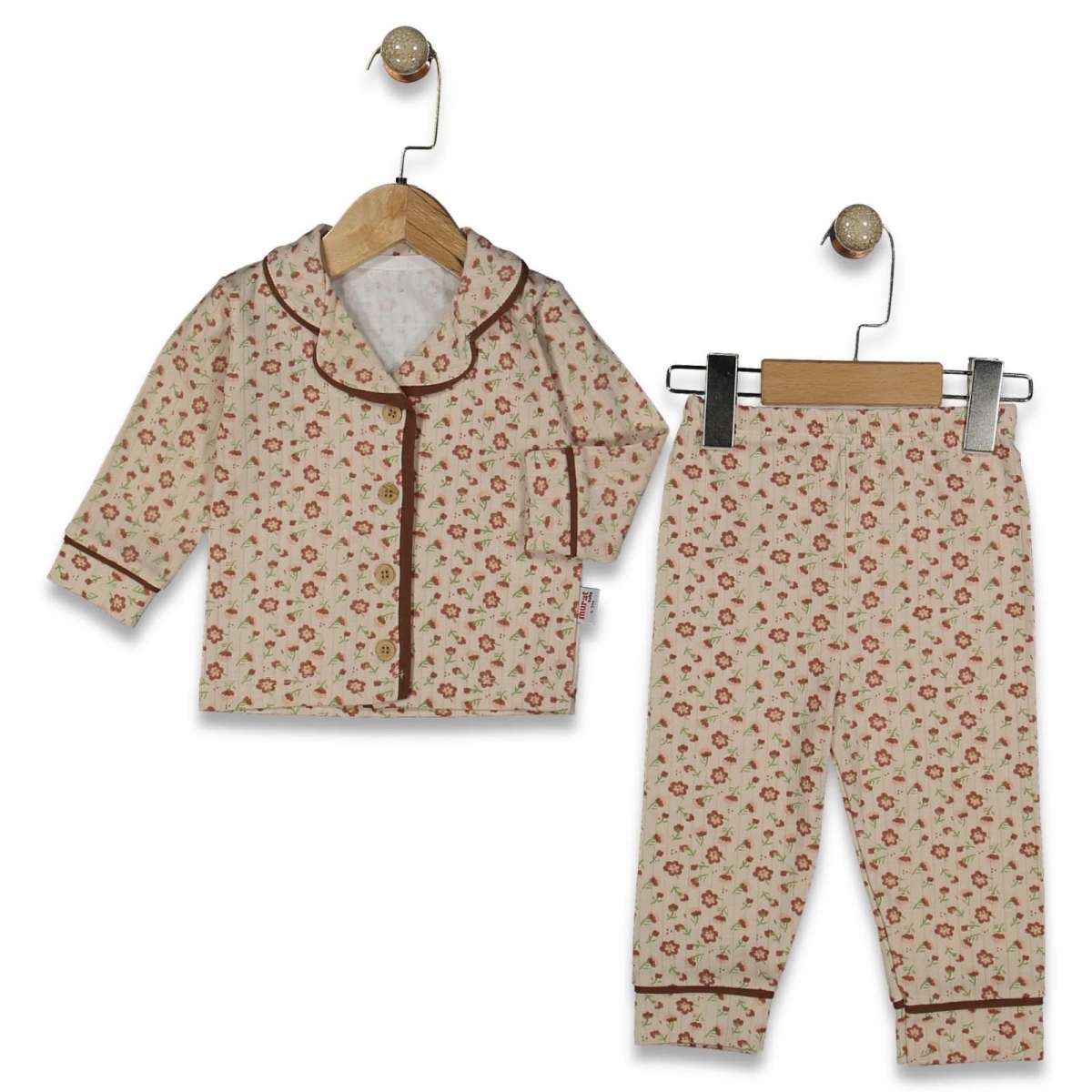 KIZ 9/24 AY MİNİK PAPATYA BASKILI PJAMA TAKIM