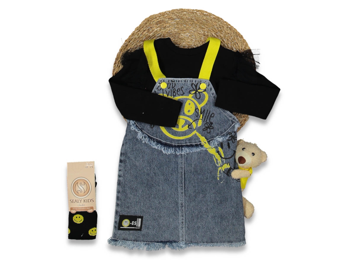 KIZ 9/24 AY OYUNCAK AYILI ÇORAPLI KOT JİLE