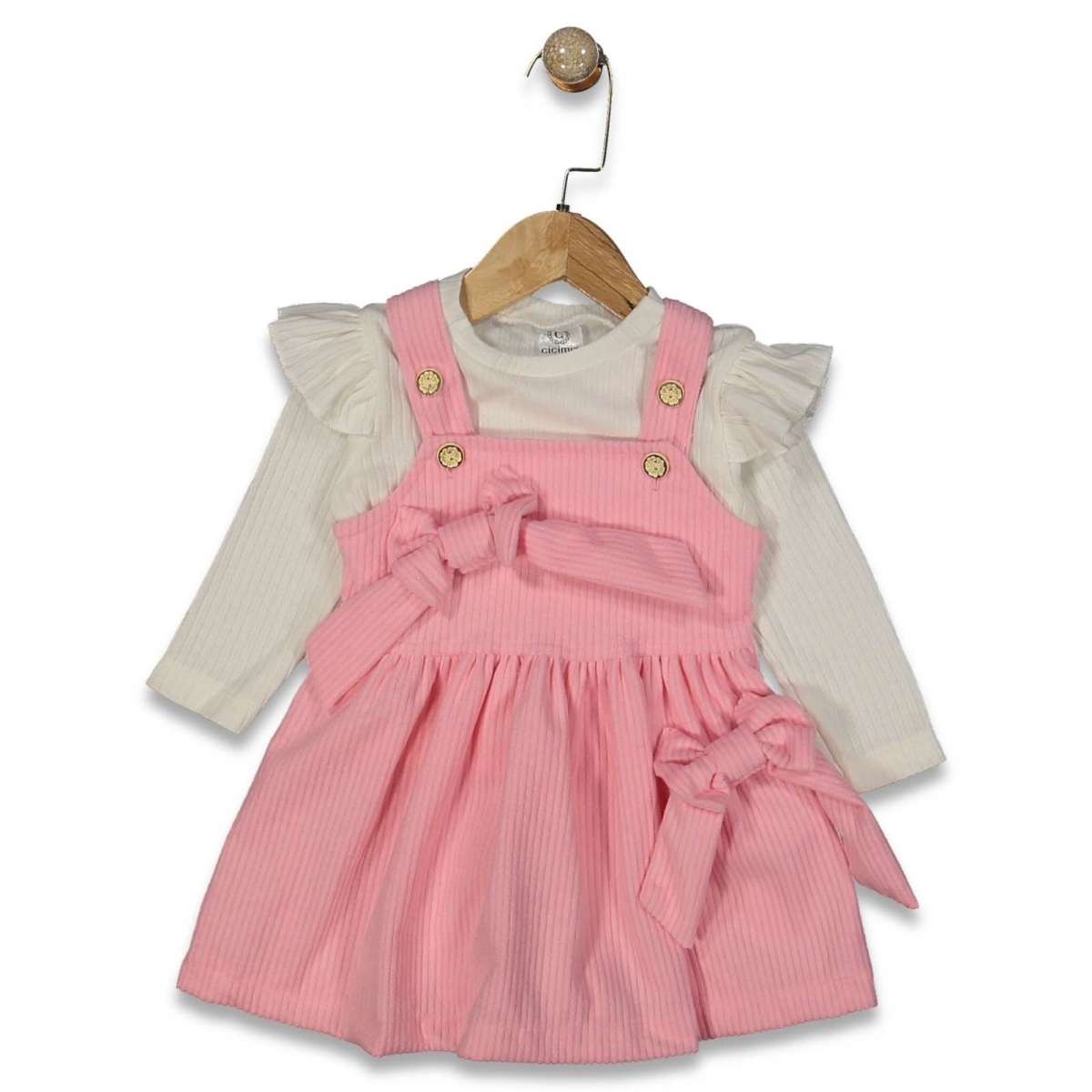 KIZ 9/24 AY PAPYONLU BADİLİ KADİFE JİLE