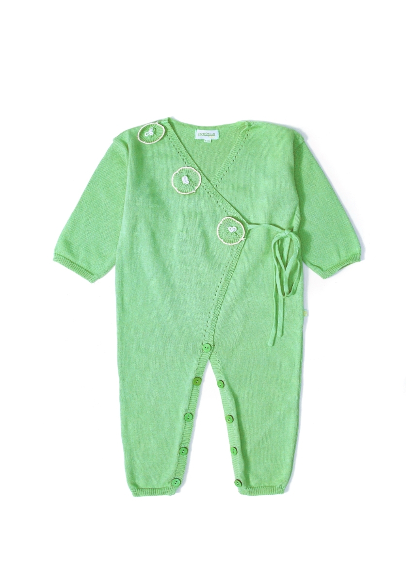 KIZ BEBEK ÇİÇEK DESENLİ ORGANİK PAMUK TULUM