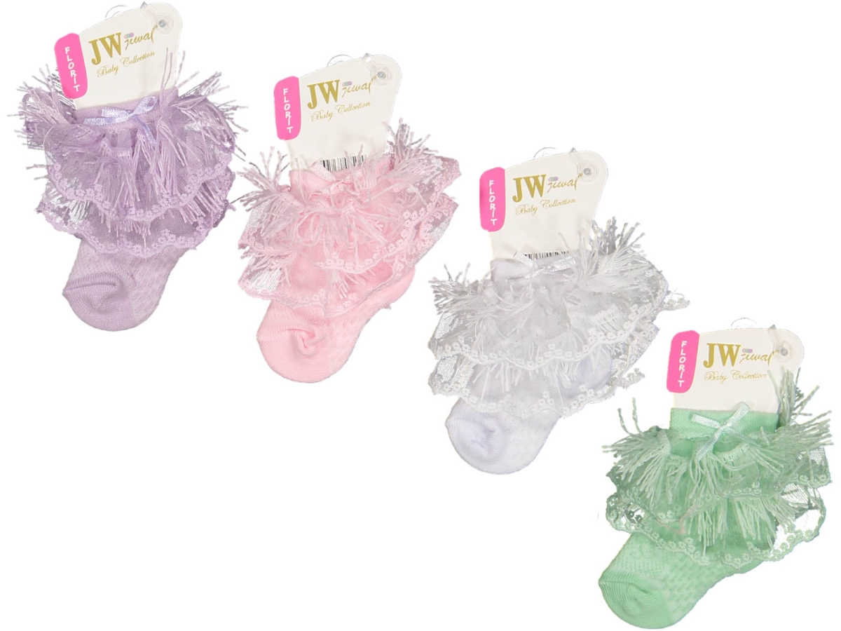 KIZ  DANTELLİ SAKALLI ÇORAP