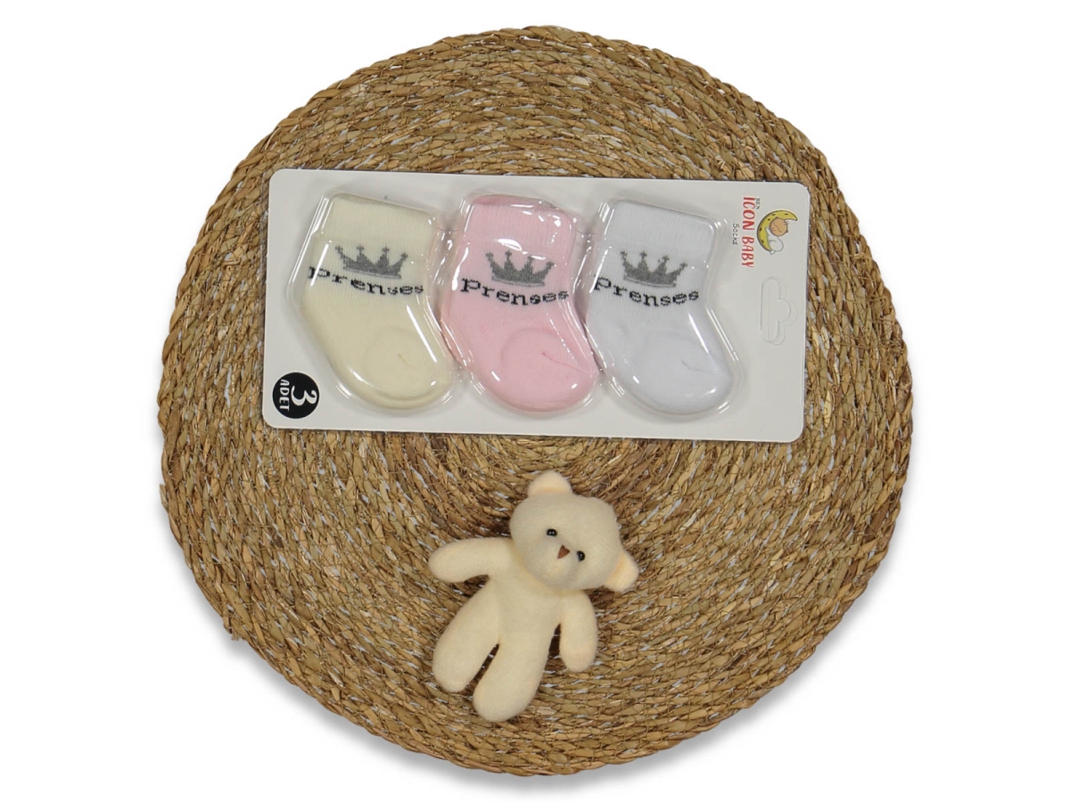 KIZ KARIŞIK DESEN HAVLU PVC 12Lİ ÇORAP