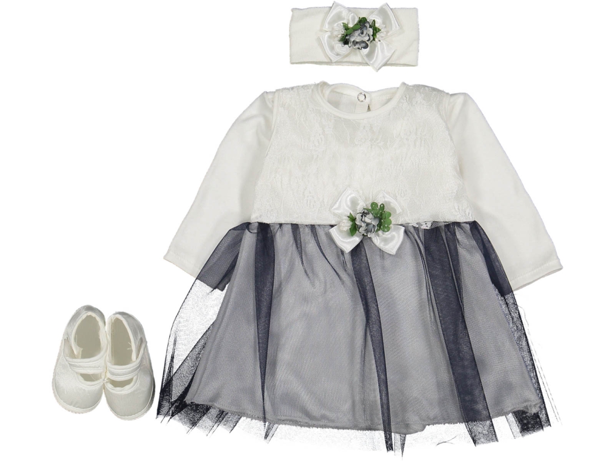 KIZ TEL GÜLLÜ RENKLİ MEVLÜT SET