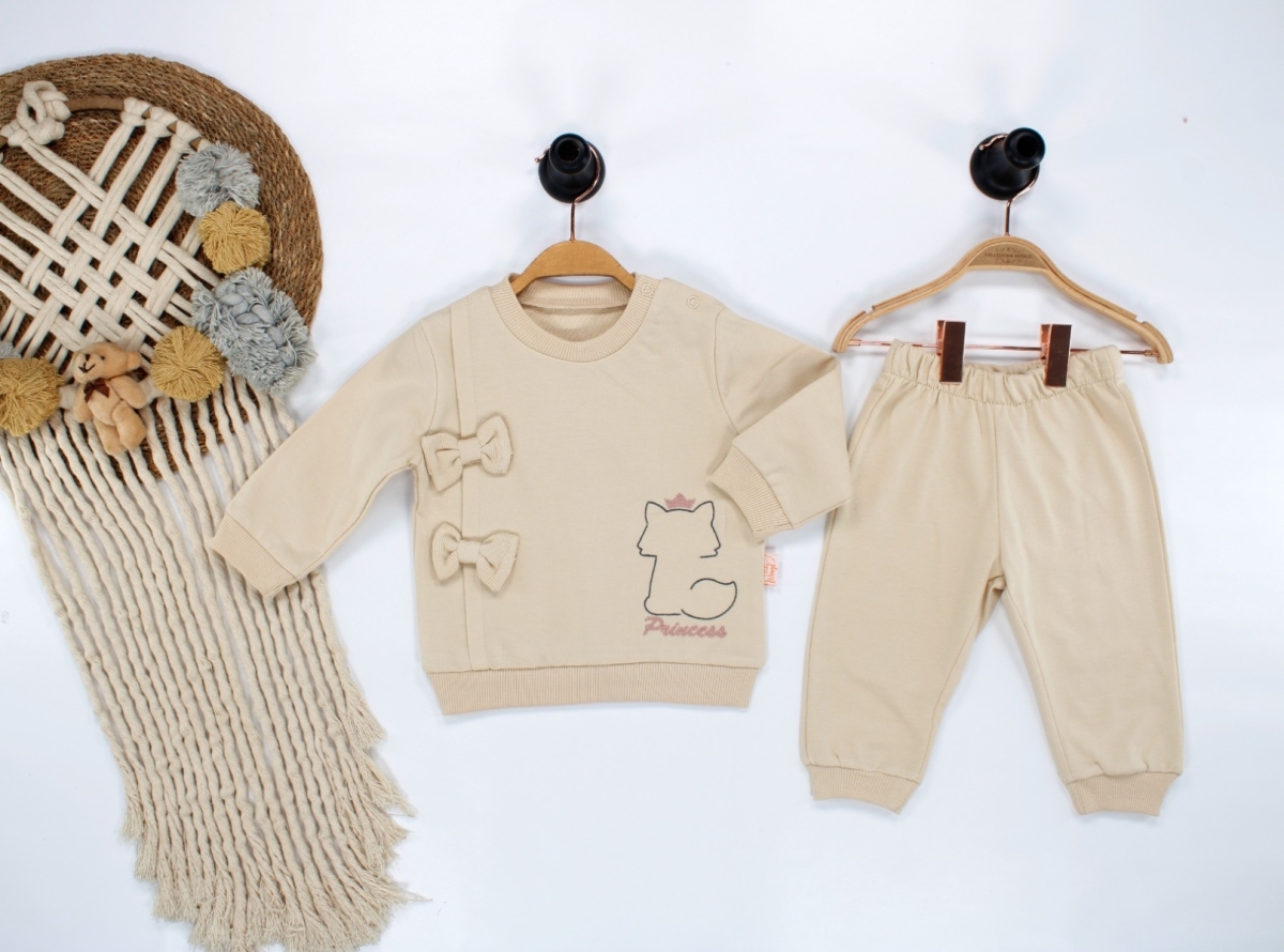 KURDELA DETAYLI PRİNCESS KIZ 2&#039;Lİ TAKIM