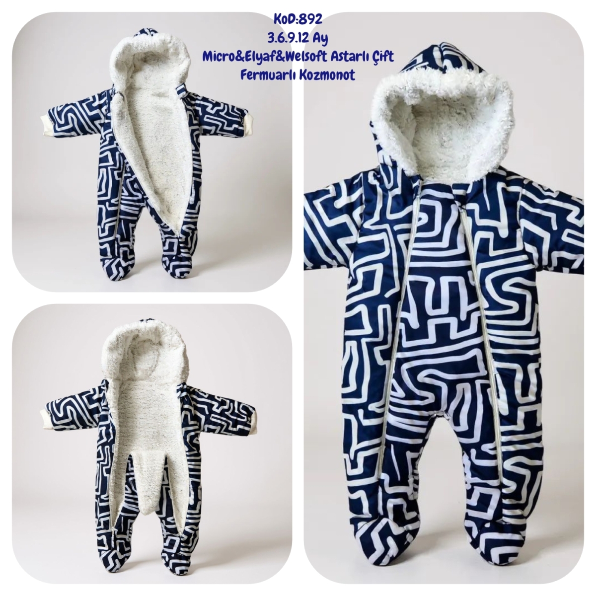 Kozmonot / Çift Fermuarlı