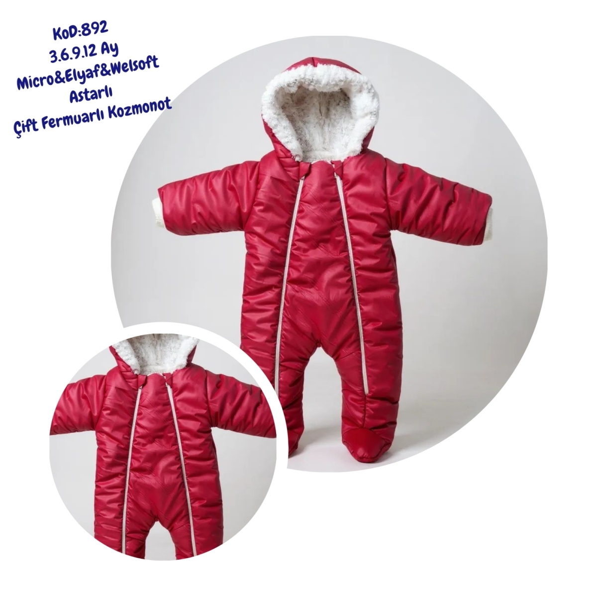 Kozmonot / Çift Fermuarlı