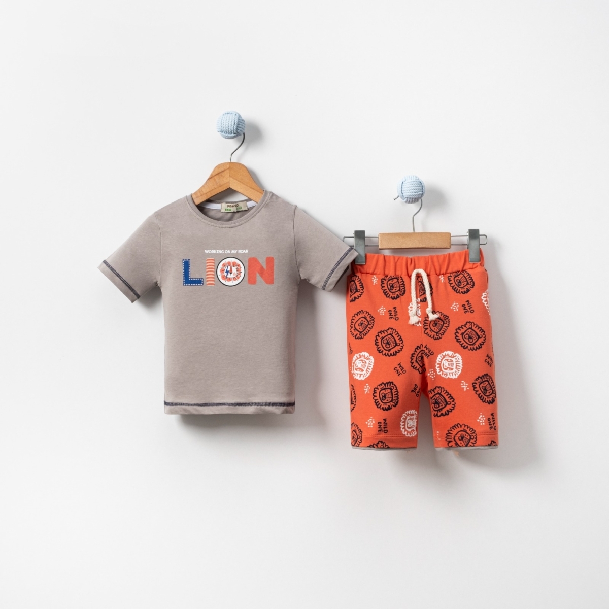 LİON KABARTMA BASKI YAZLIK 2 Lİ TKM