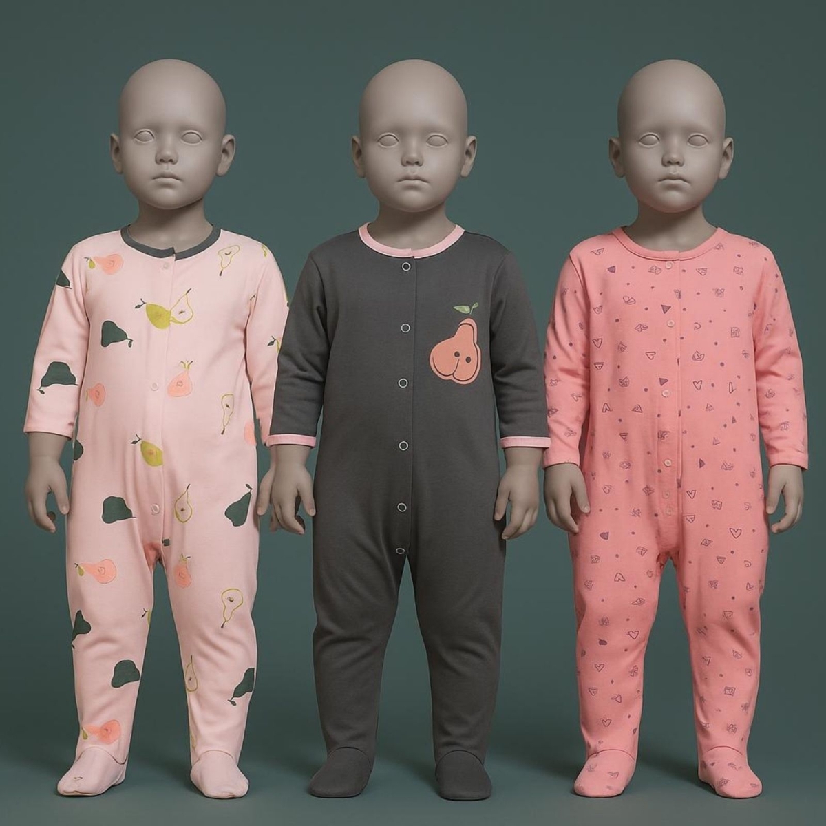 MIDIRIK 850-KIZ 3/9 AY PATİKLİ ARMUT TULUM