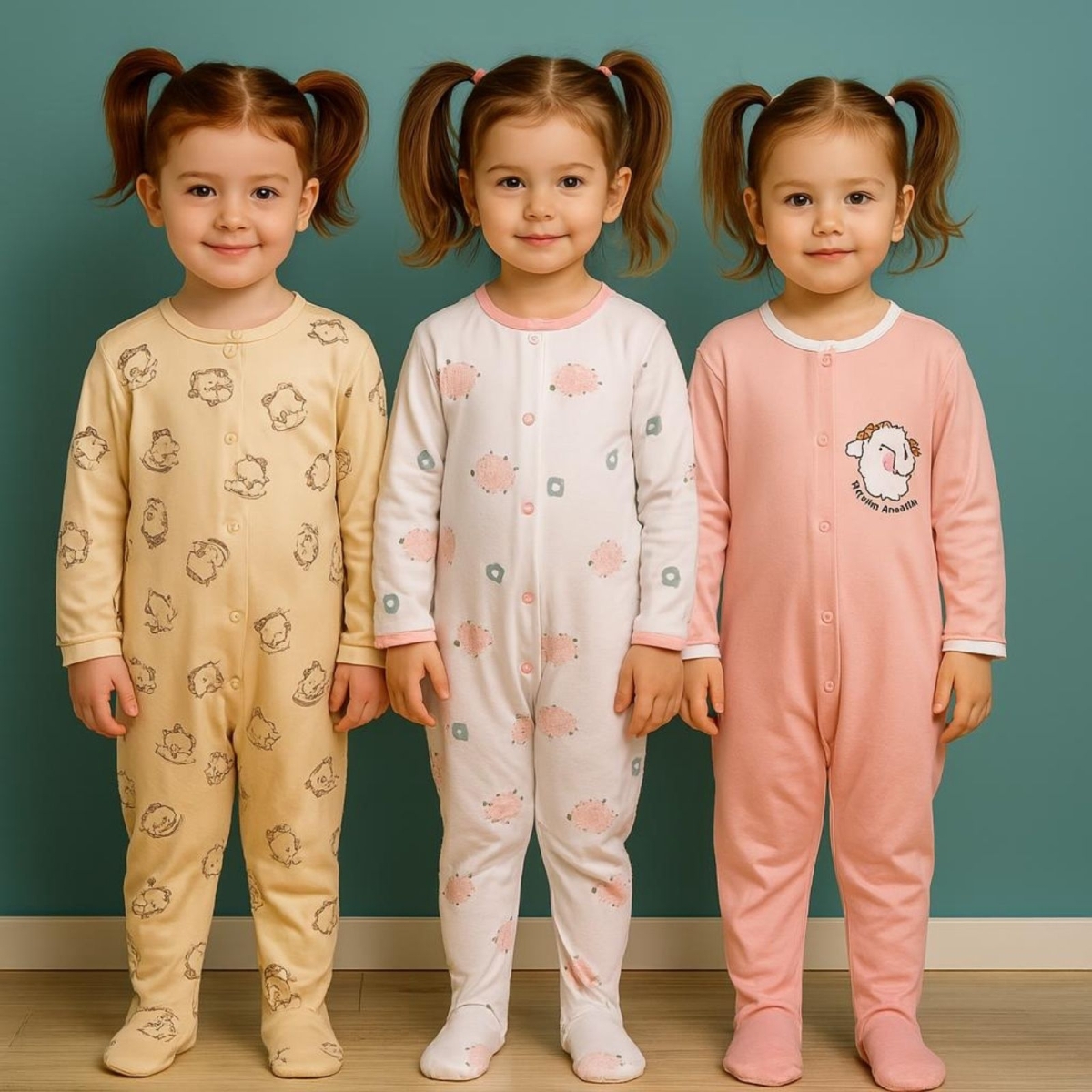 MIDIRIK 861-KIZ 3/9 AY PATİKLİ KUZU TULUM