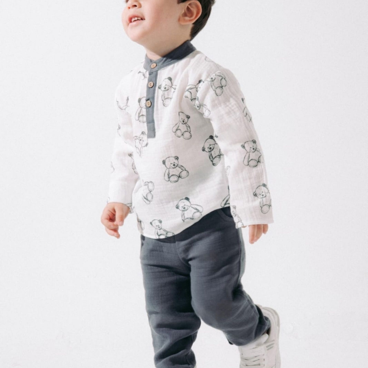 MİNAMİNOKİDS 25403-ERKEK 9/24 AY MÜSLİN BASKILI ERKEK TAKIM