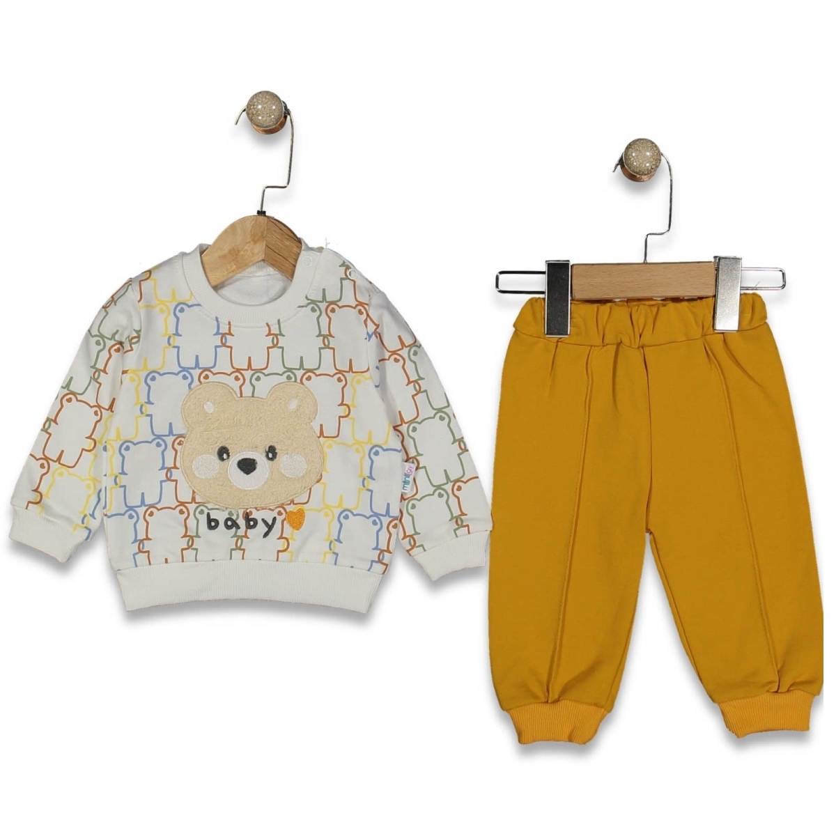 MİNİLAY 7015-ERKEK 6/18 AY AYI KAFALI ERKEK TAKIM