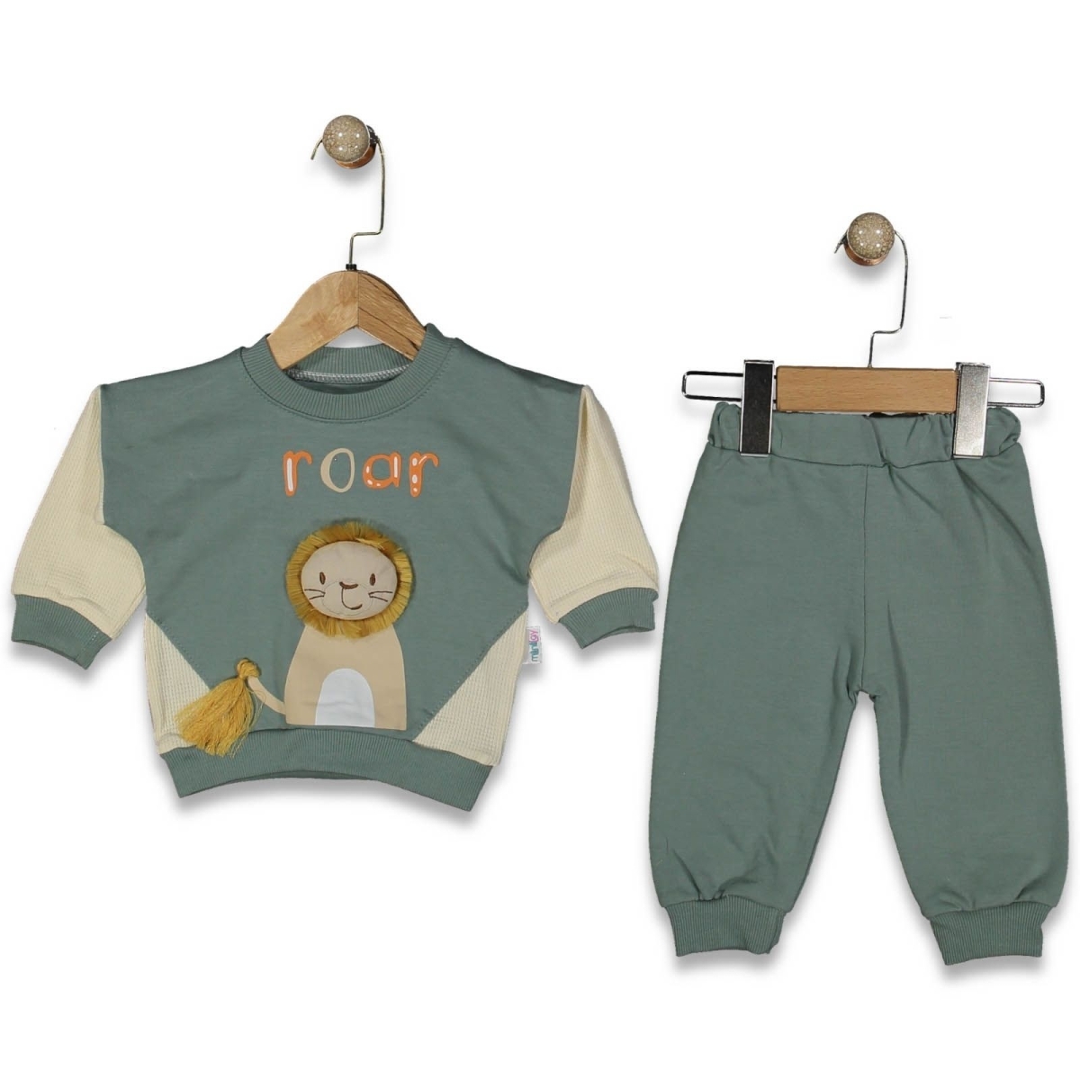 MİNİLAY 7021-ERKEK 6/18 AY YELELİ ASLAN 2Lİ TAKIM