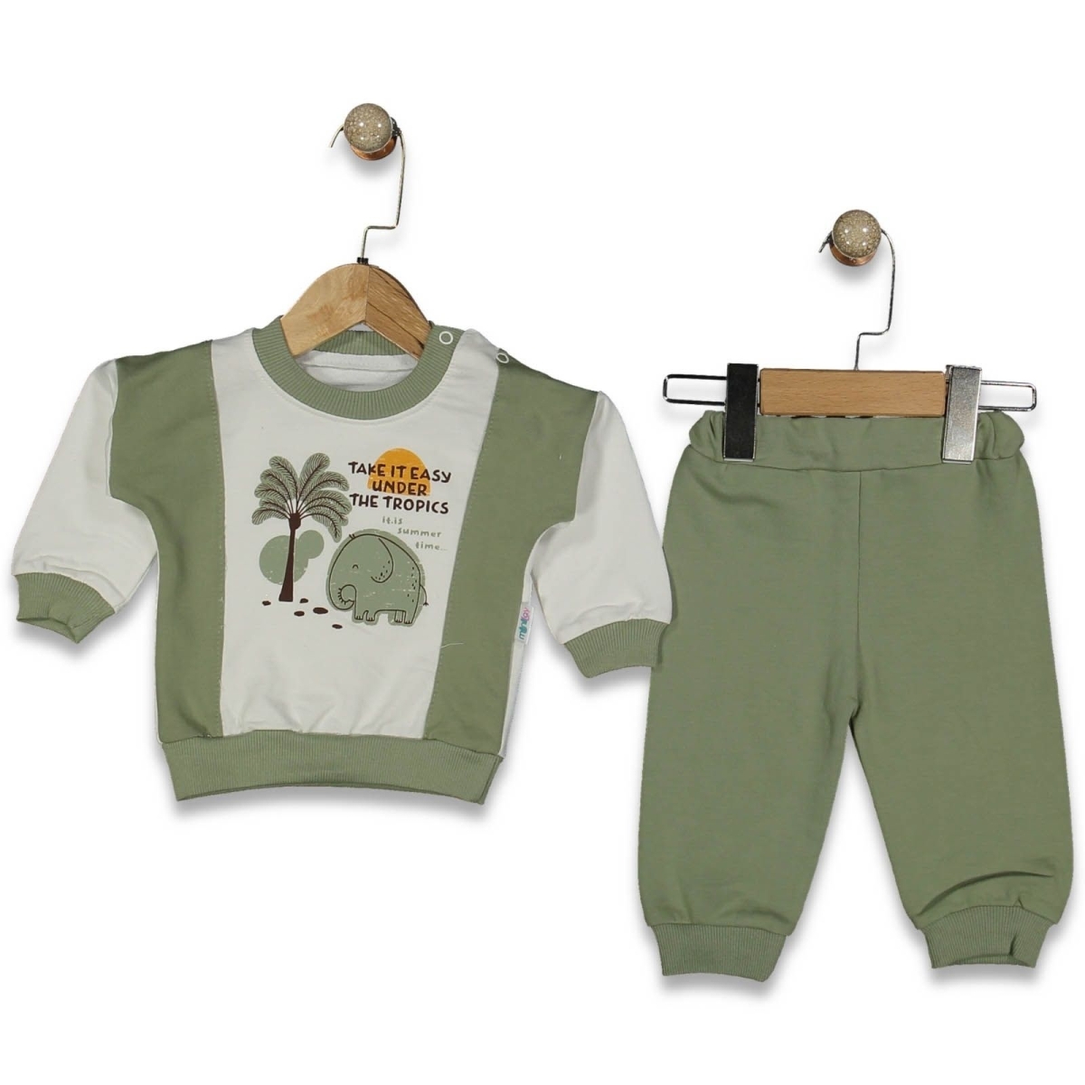 MİNİLAY 7032-ERKEK 6/18 AY SAFARİ BASKILI TAKIM