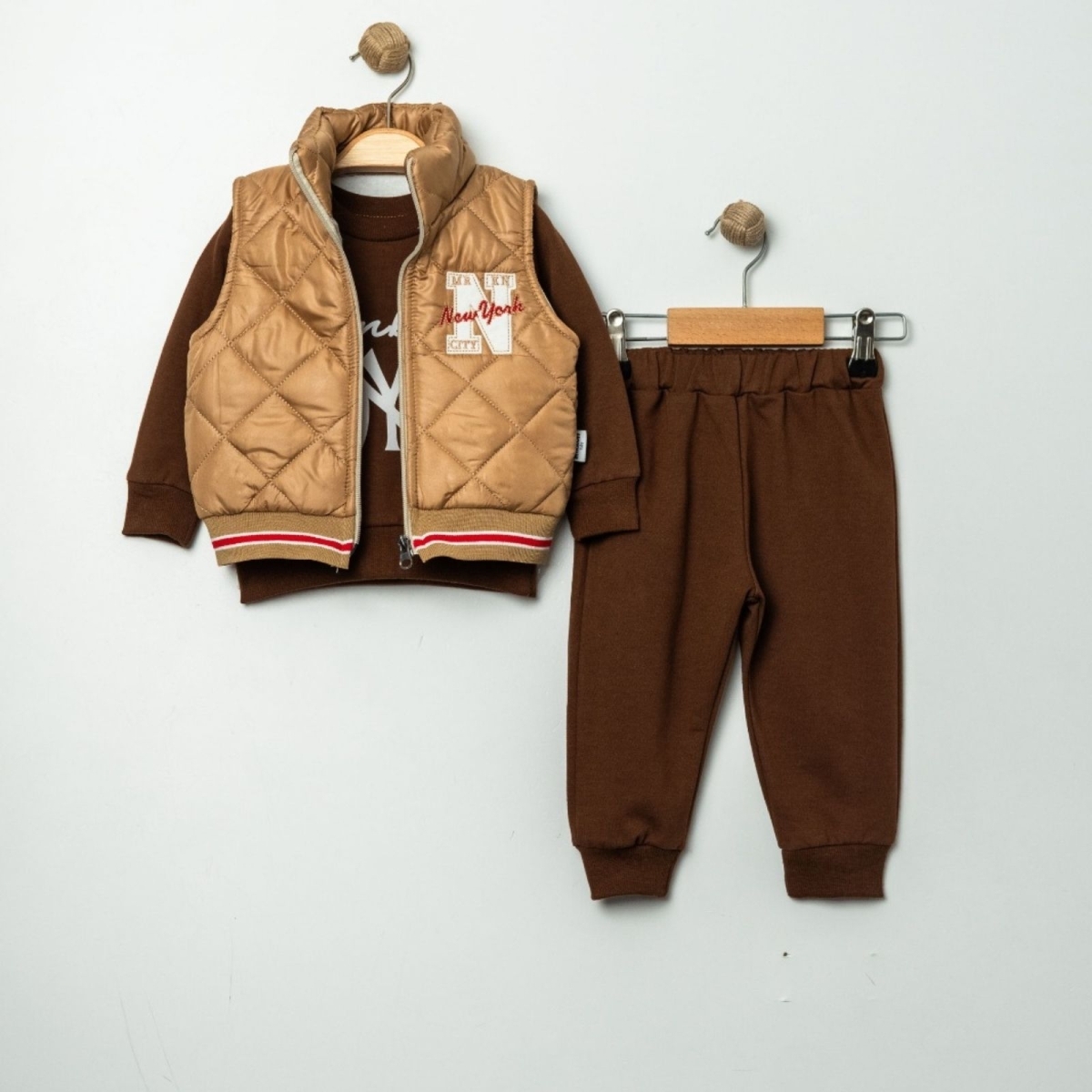 MİRKON BABY-TOTT KİDS 2060-ERKEK 9/24 AY NY YELEKLİ TAKIM