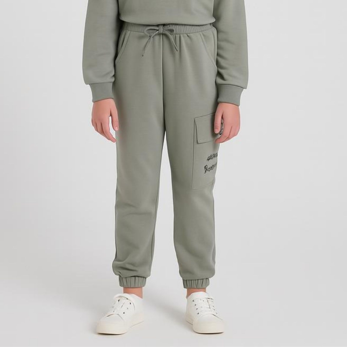 MİSS MODEL 3744/2-KIZ 9/12 YAŞ BEAUTIFUL BASKILI KARGO CEP TEK ALT