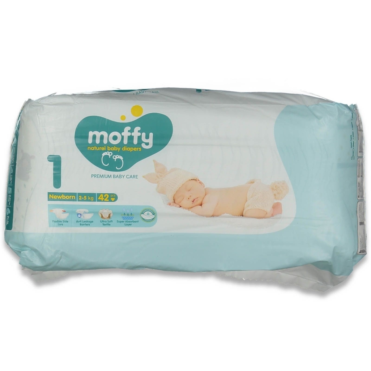 MOFFY MM00078-MOFFY TWİN BEBEK BEZİ NO:1 2/5 KG (42 PCS X 5)