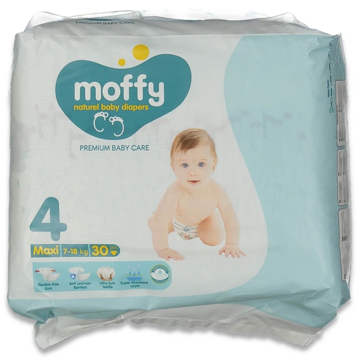 MOFFY MM00081-MOFFY TWİN BEBEK BEZİ NO:4 7/18 KG (30 PCS X 5)