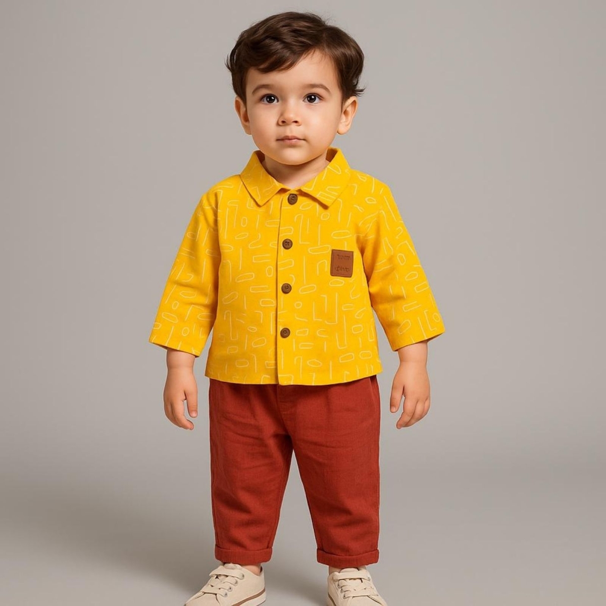 NECİXS 251431-ERKEK 6/12 AY LİNEER GÖMLEKLİ TAKIM