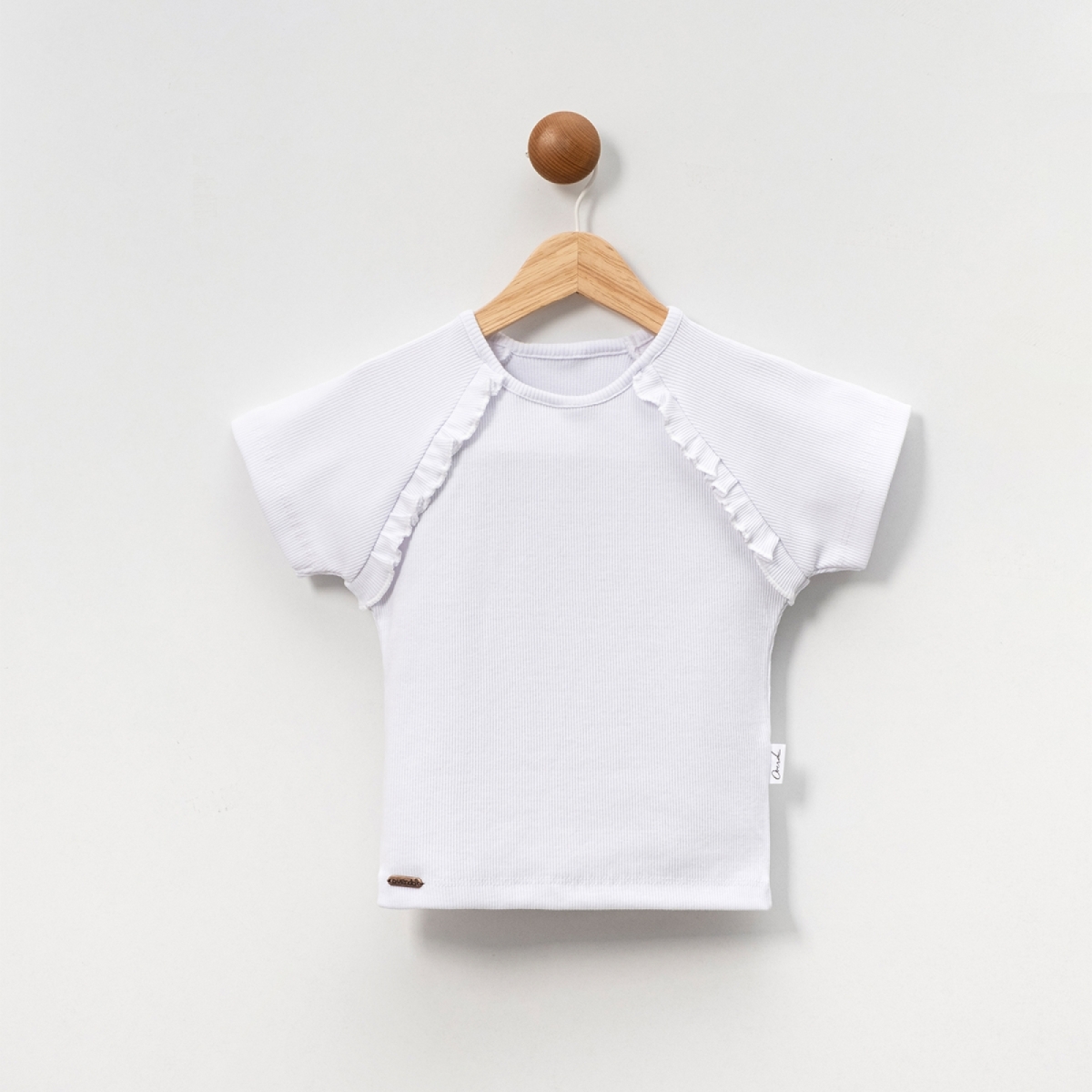 OVERDO  KIZ 1-4 YAŞ FIRFIR DETAYLI T-SHIRT