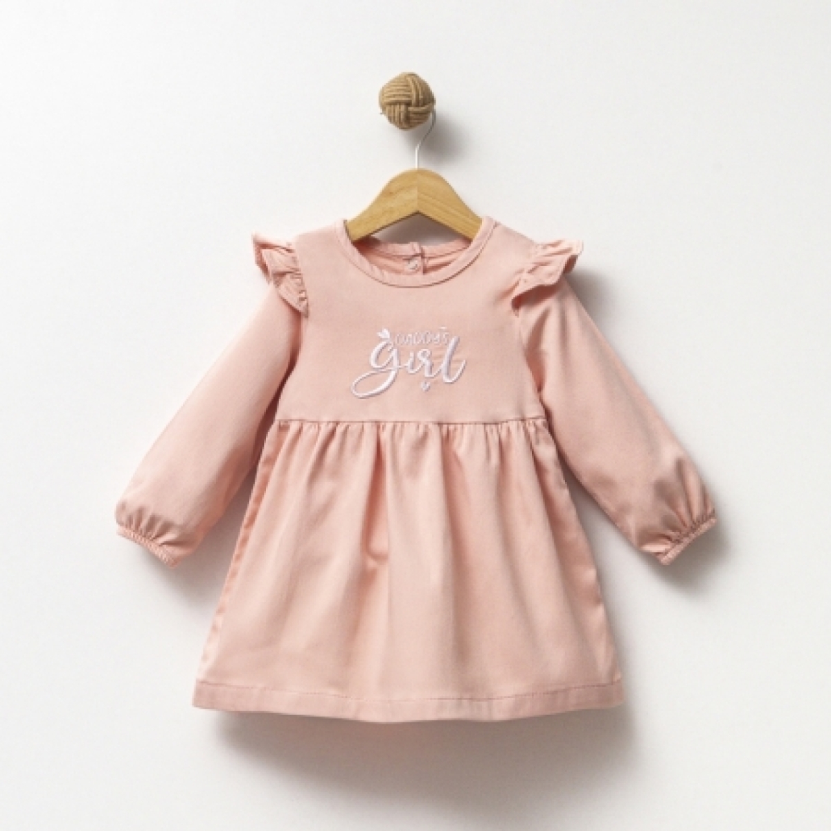 OVERDO KIZ 1-4 YAŞ NAKIŞLI HAM ELBİSE