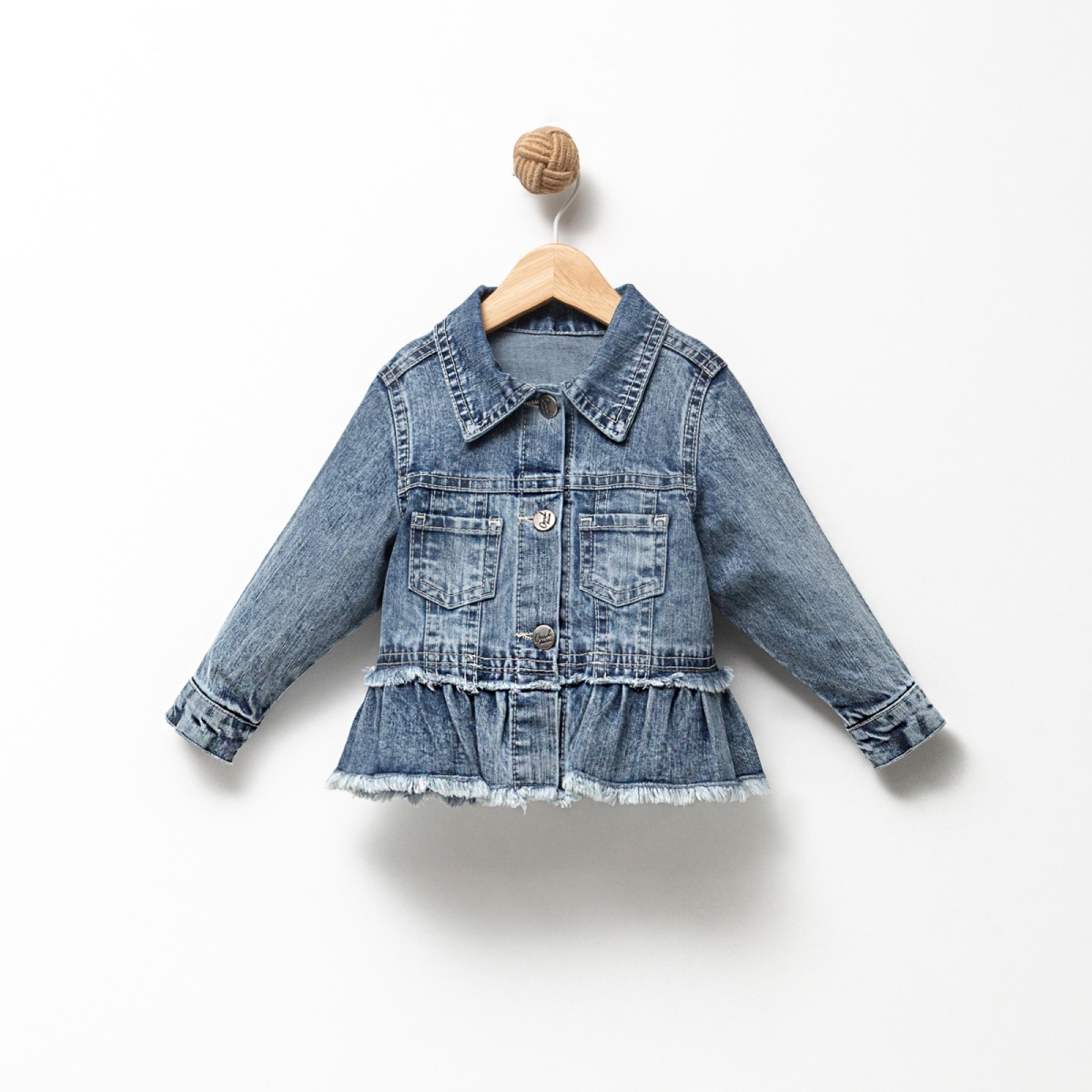 OVERDO KIZ 1-4 YAŞ NAKIŞLI KOT CEKET