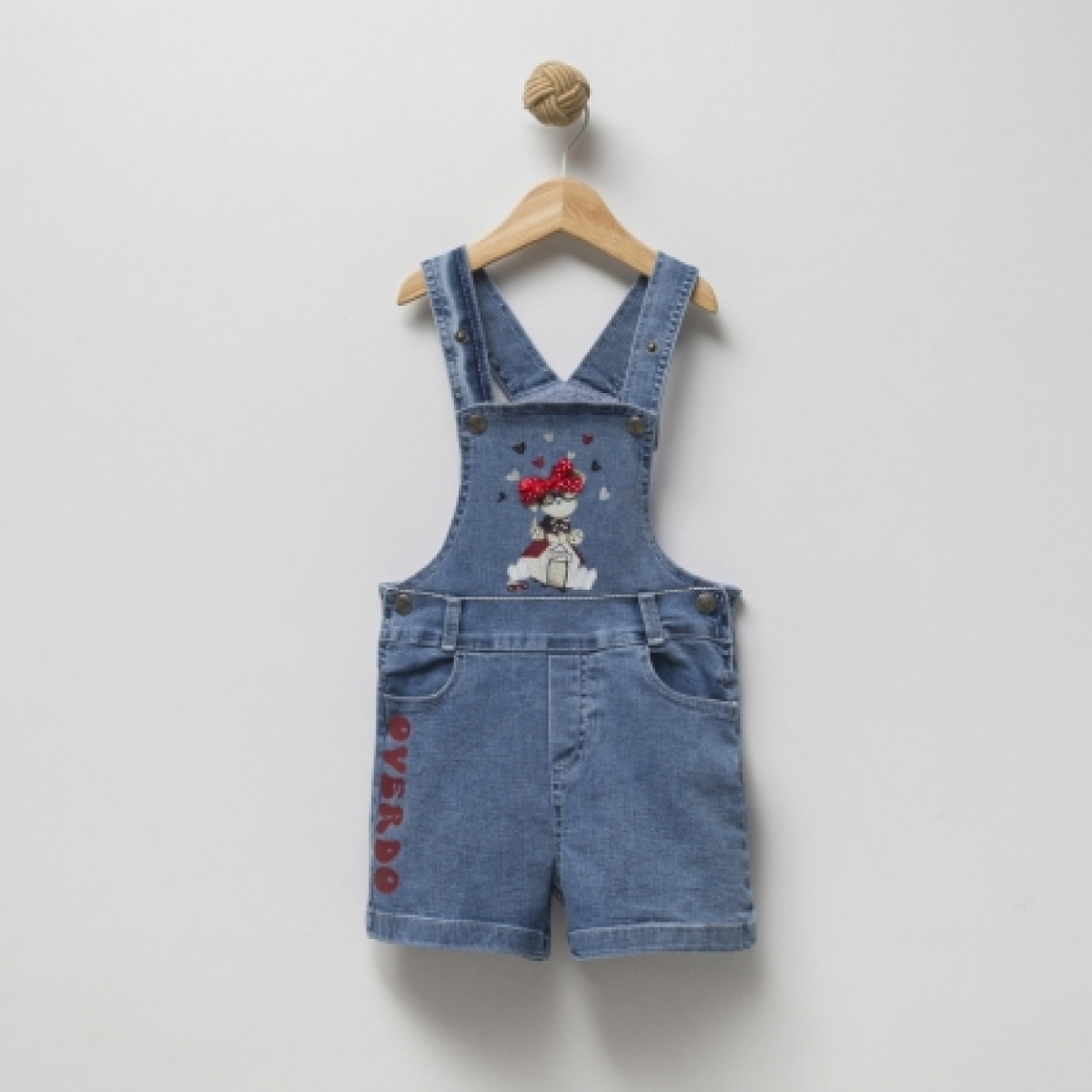 OVERDO KIZ 18-36 AY KOT ŞORTLU SALOPET