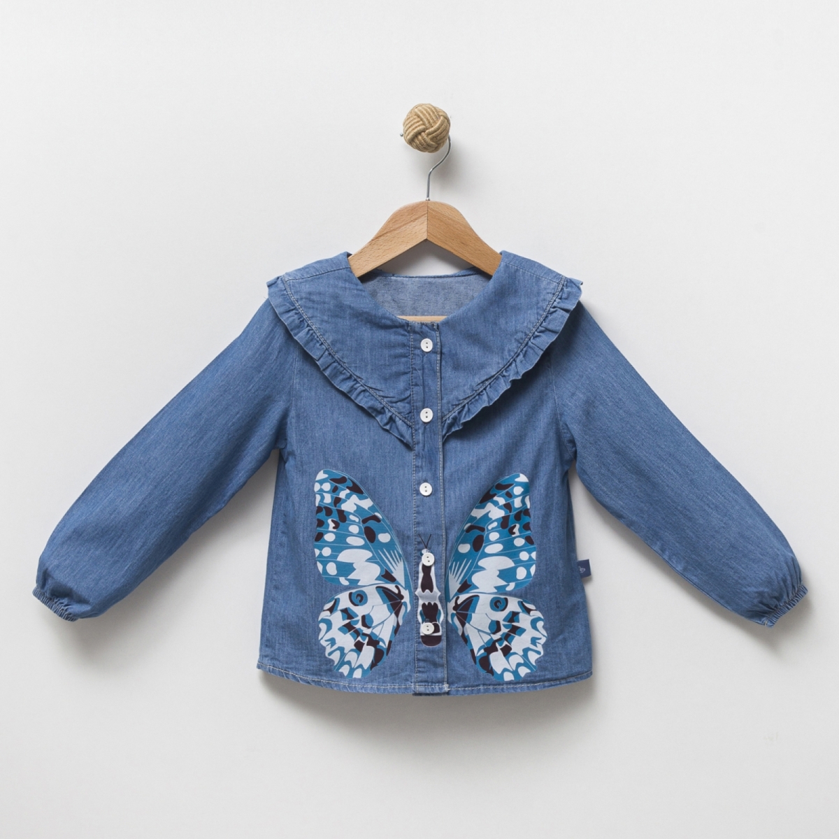 OVERDO KIZ 5-7 KOT BASKILI GÖMLEK