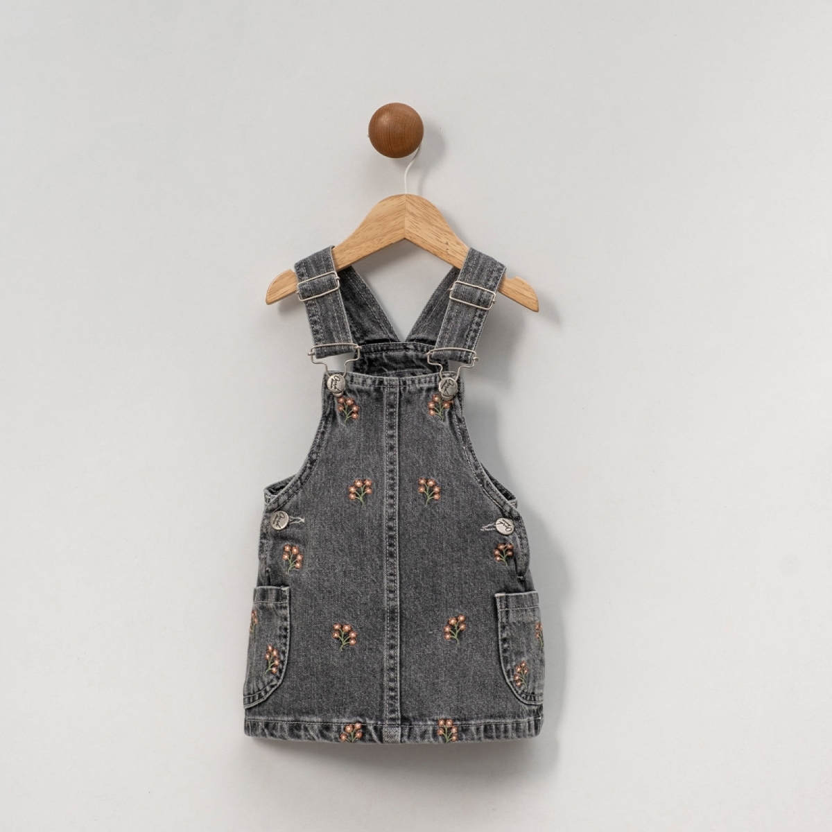 OVERDO KIZ ÇOCUK 1-4 YAŞ ÇİÇEK NAKIŞLI KOT JİLE