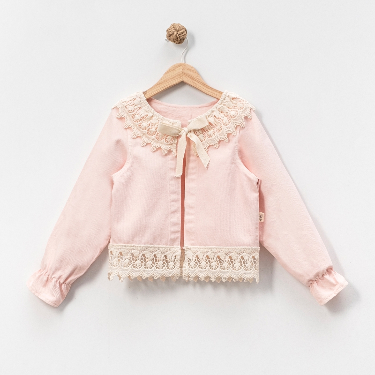 OVERDO KIZ ÇOCUK 5-8 YAŞ DANTELLİ HAM KOT CEKET