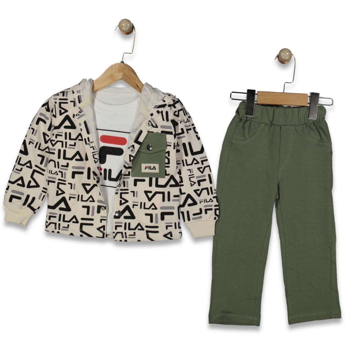 PARTNERBABY 1100-ERKEK 2/5 YAŞ LV DESEN HIRKALI 3 LÜ TAKIM