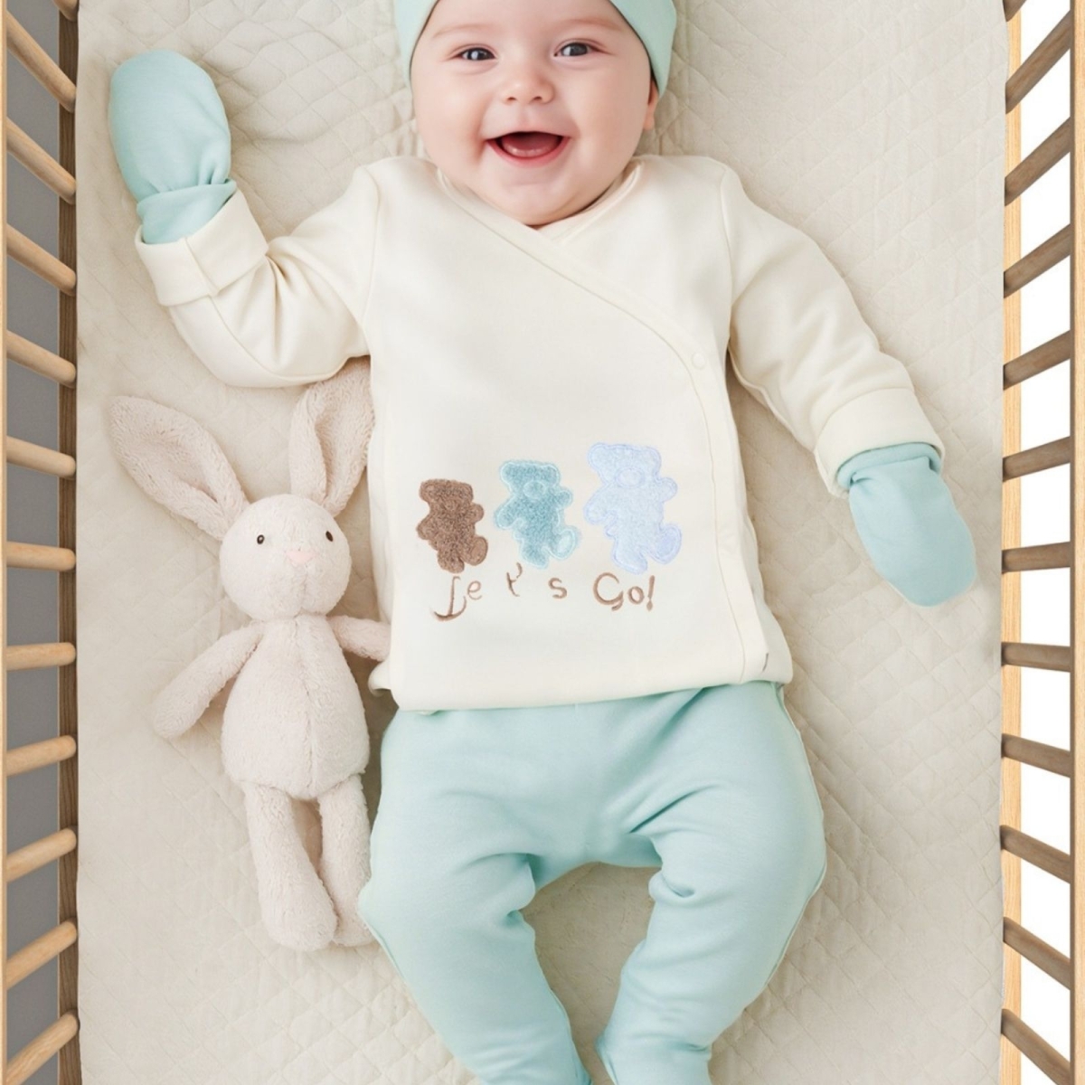 SERDE BABY NESRİN İSMAİL 2031-ERKEK 1/6 AY 3 RENKLİ AYI 5 Lİ TAKIM