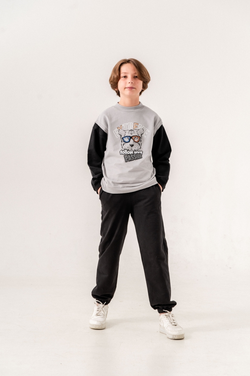 TUFFY EXTREME BASKILI ERKEK ÇOCUK İKİLİ TAKIM