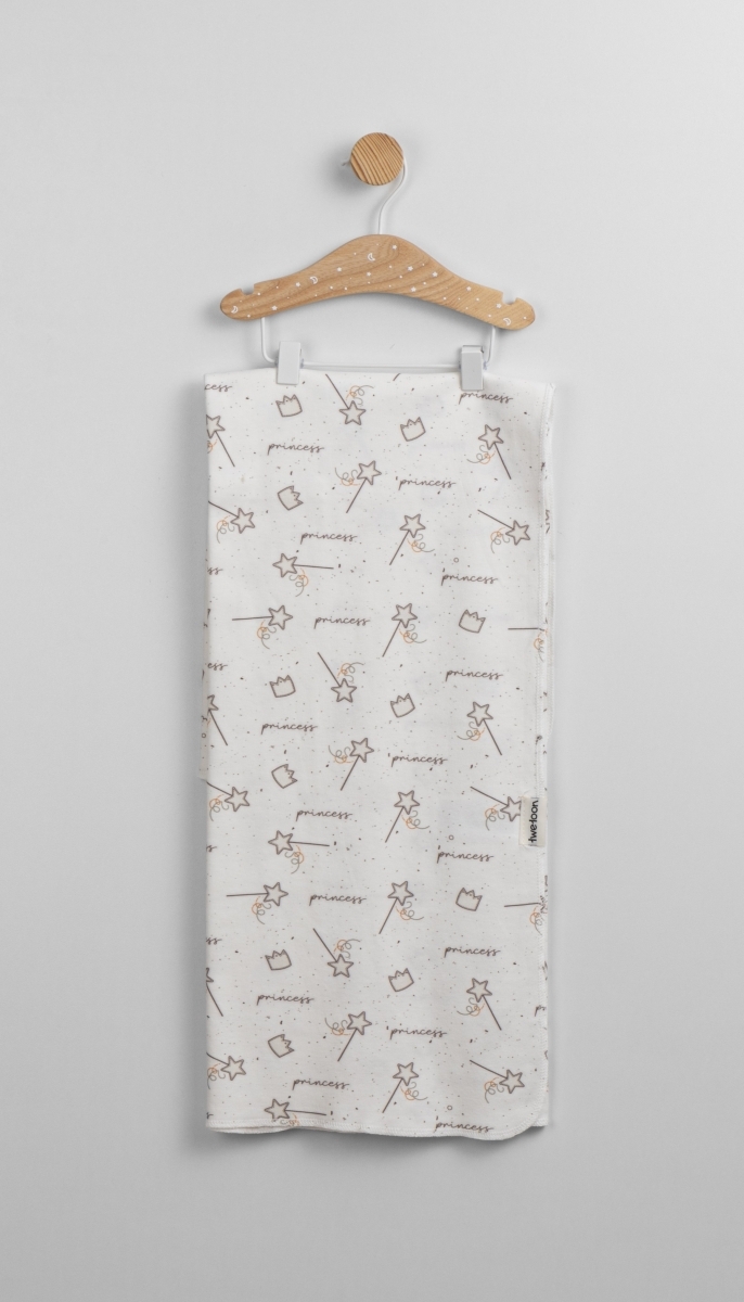 TWETOON 90*90 CM KENDİNDEN BASKILI KUMAŞ BATTANİYE