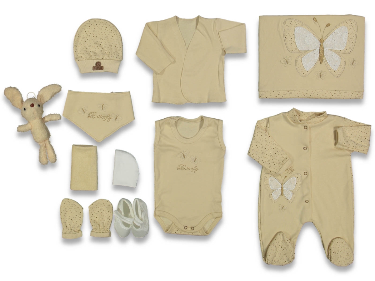 UNISEX 0/3 AY 10’LU ORGANİK BUTTERFLY LÜX ZIBIN SE