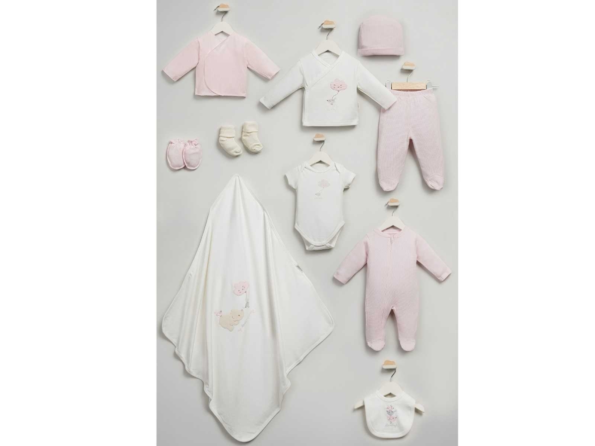 UNISEX 0/3 AY KUTUP AYISI VE KUŞ 10 PARÇA ZIBIN SE