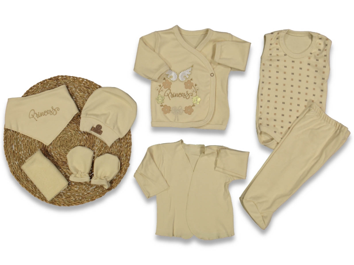 UNISEX 0/3 AY PRENS PRENSES 8 Lİ ORGANİK LÜX ZIBIN