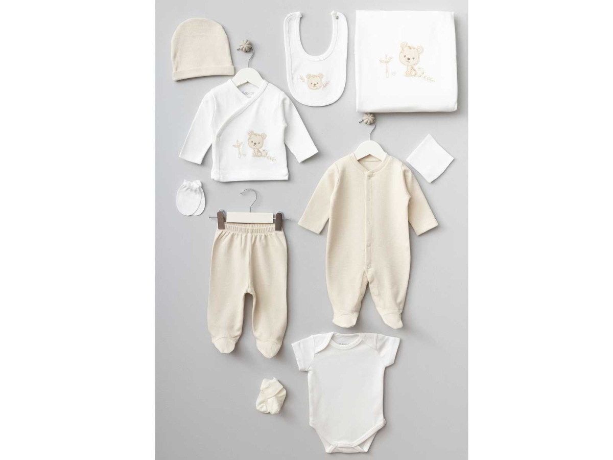 UNISEX 0/3 AY SEVİMLİ KAPLAN 10 PARÇA ZIBIN SETİ