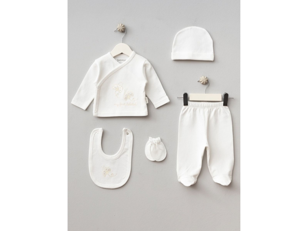 UNISEX 0/3 AY UĞUR BÖCEĞİ 5 PARÇA ZIBIN SETİ