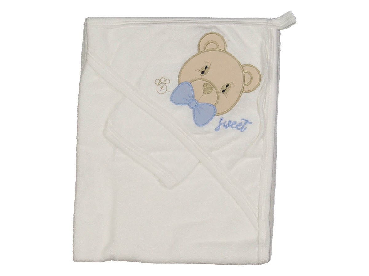 UNISEX 1/12 AY AYICIK NAKIŞLI ÇİFT KAT HAVLU SİLGİ