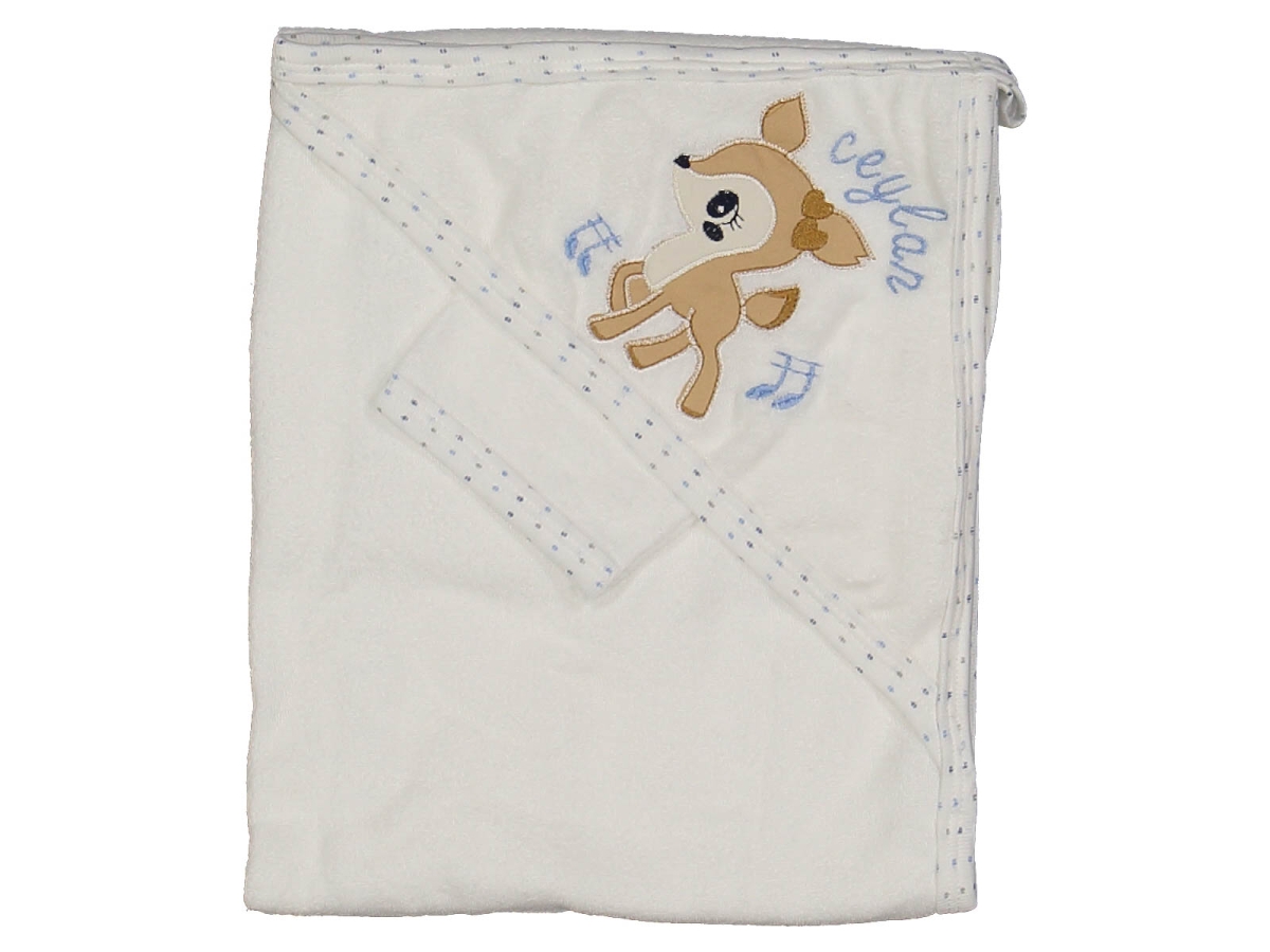 UNISEX 1/12 AY CEYLAN NAKIŞLI ÇİFT KAT HAVLU SİLGİ