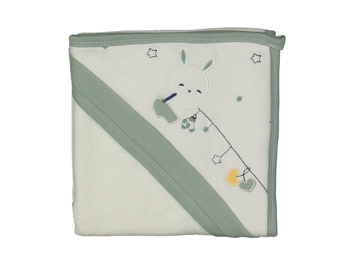 UNISEX 1/12 AY YILDIZLI TAVŞAN HAVLU SİLGİ