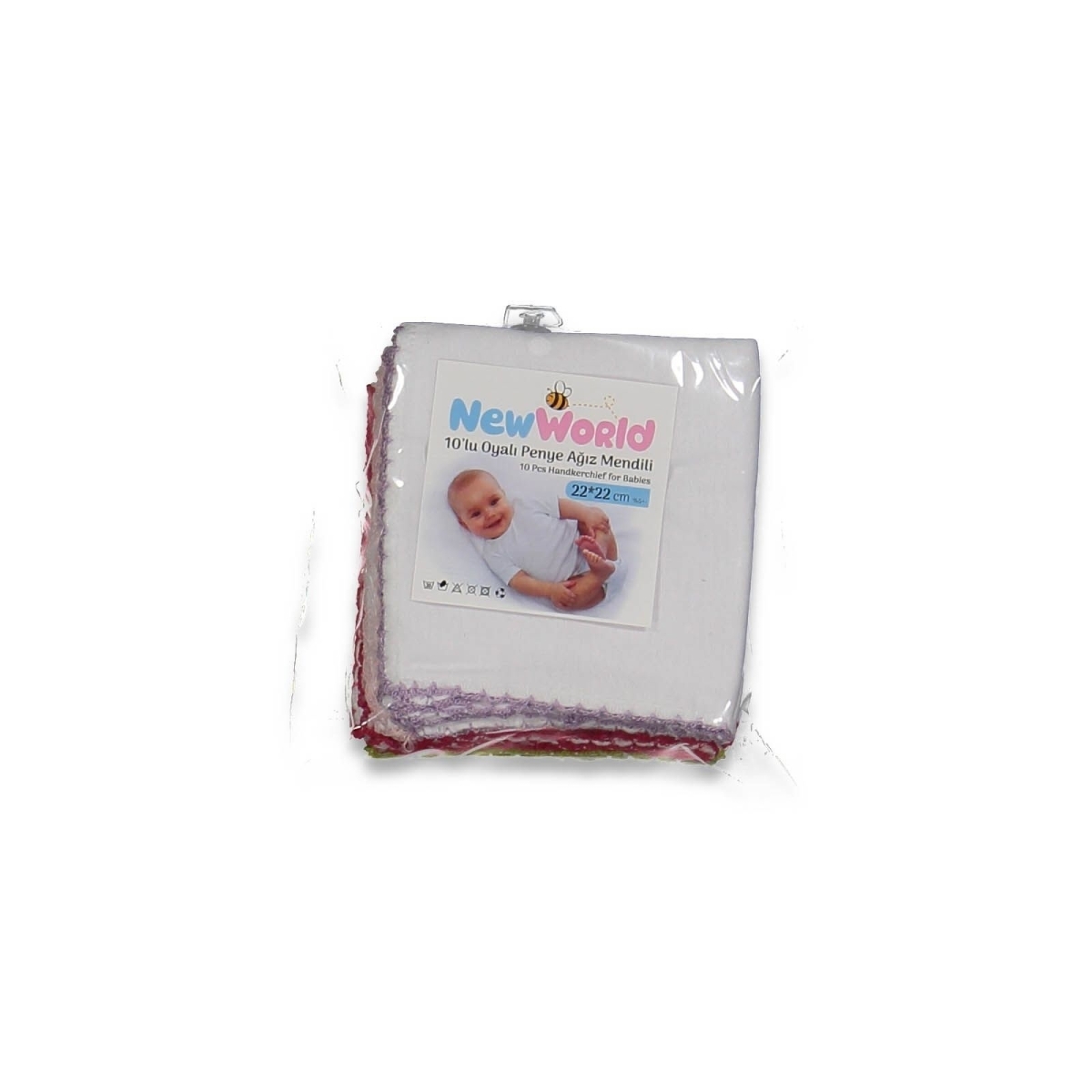 UNISEX 1/18 AY 22*22CM OYALI ÇİFT KAT MENDİL