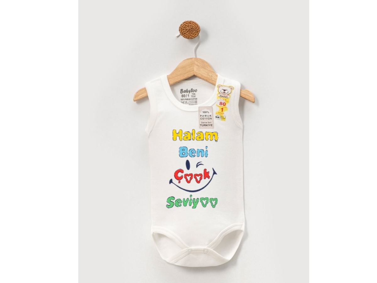 UNISEX 12 Ay,18 Ay,24 Ay,3 Yaş HALAM SEVIYOR BASKI