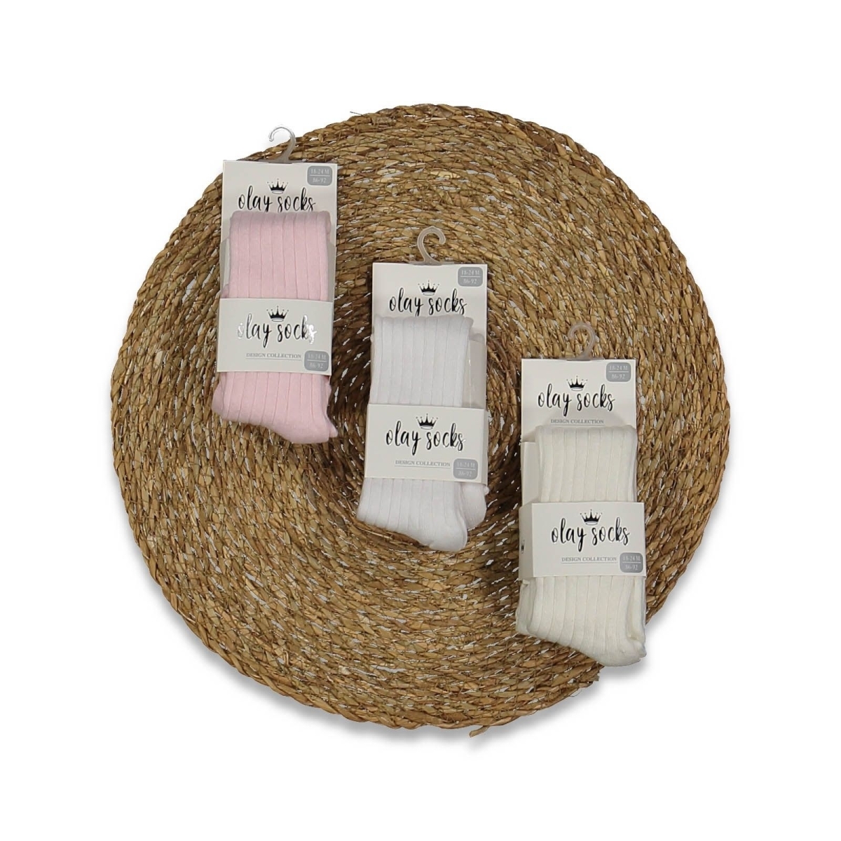 UNISEX 12/18 AY DERBİ DESENLİ BEBEK KÜLOTLU ÇORAP